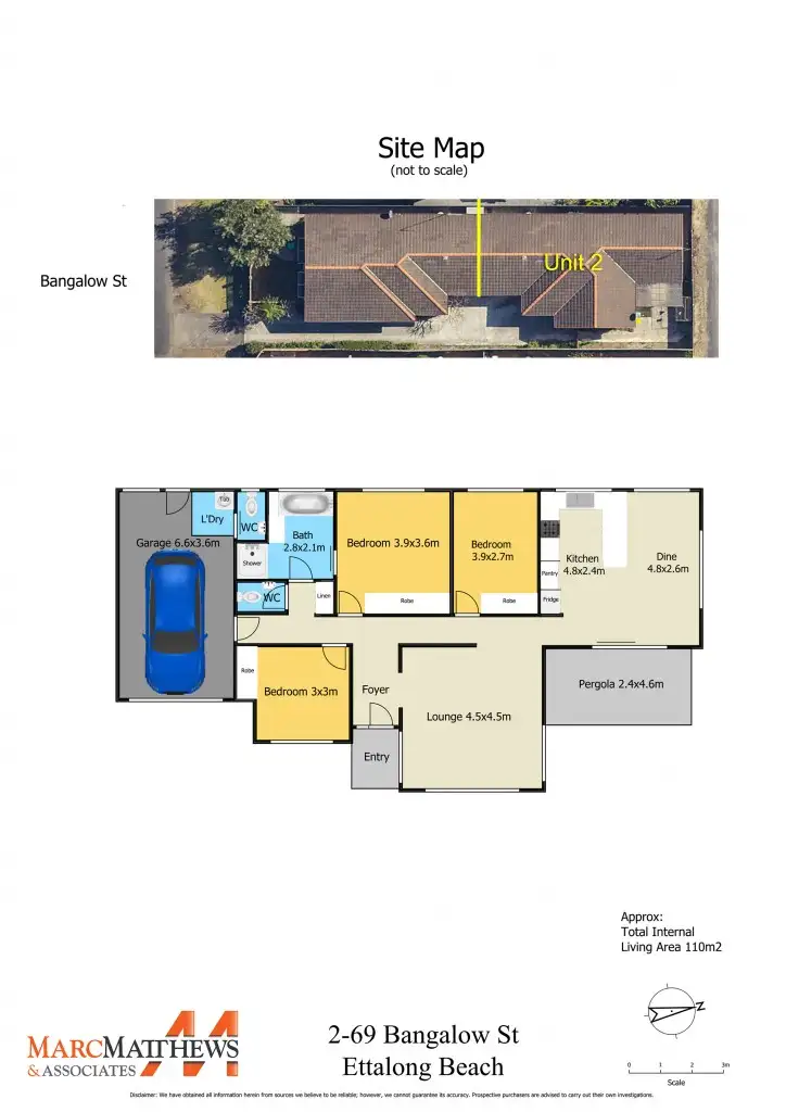 Floorplan of Homely villa listing, 2/69 Bangalow Street, Ettalong Beach NSW 2257