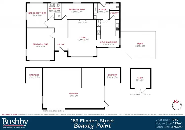 Floorplan of Homely house listing, 183 Flinders Street, Beauty Point TAS 7270