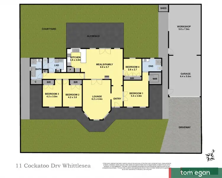 Floorplan of Homely house listing, 11 Cockatoo Drive, Whittlesea VIC 3757