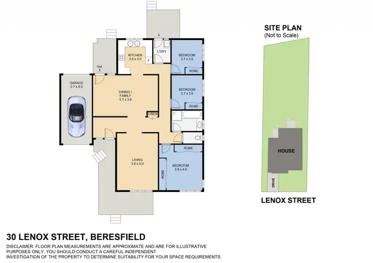 Floorplan of Homely house listing, 30 Lenox Street, Beresfield NSW 2322