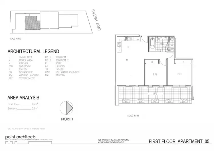 Floorplan of Homely apartment listing, 5/125 Raleigh Road, Maribyrnong VIC 3032