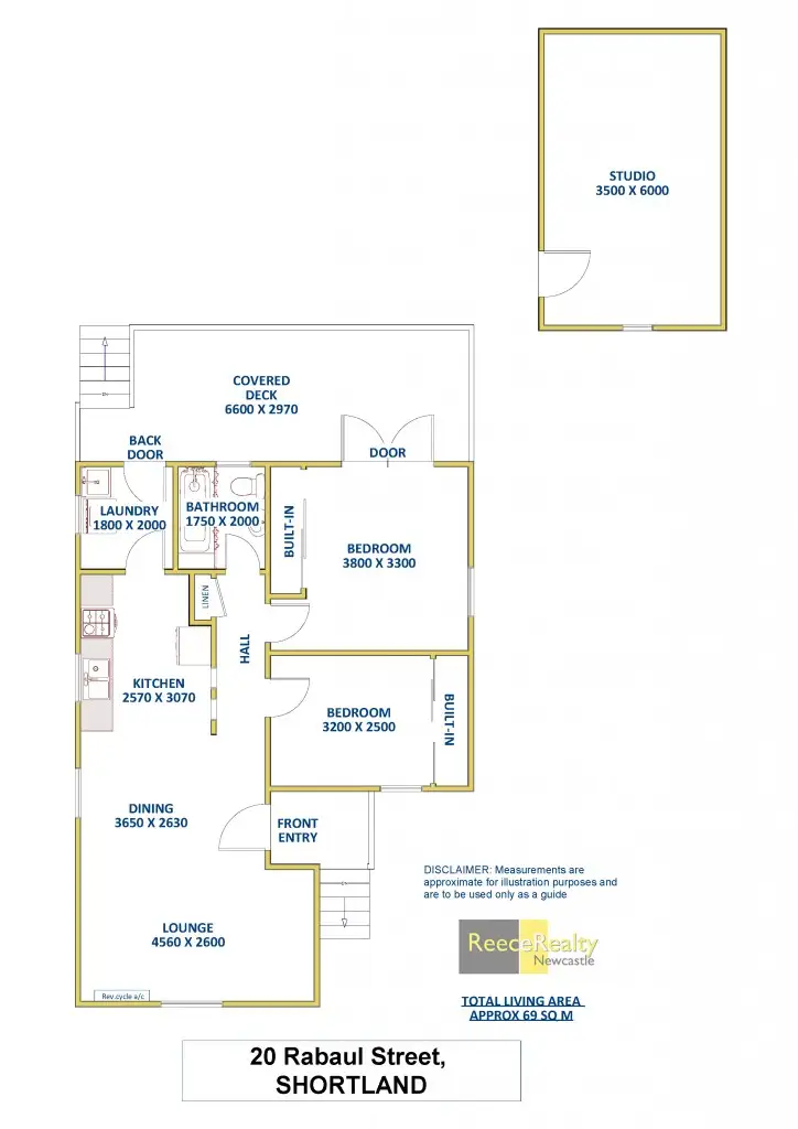 Floorplan of Homely house listing, 20 Rabaul Street, Shortland NSW 2307