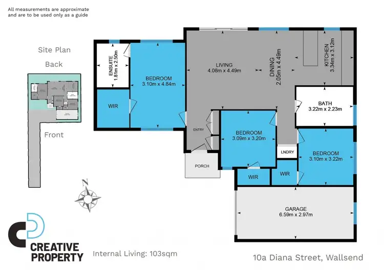 Floorplan of Homely house listing, 10A Diana Street, Wallsend NSW 2287