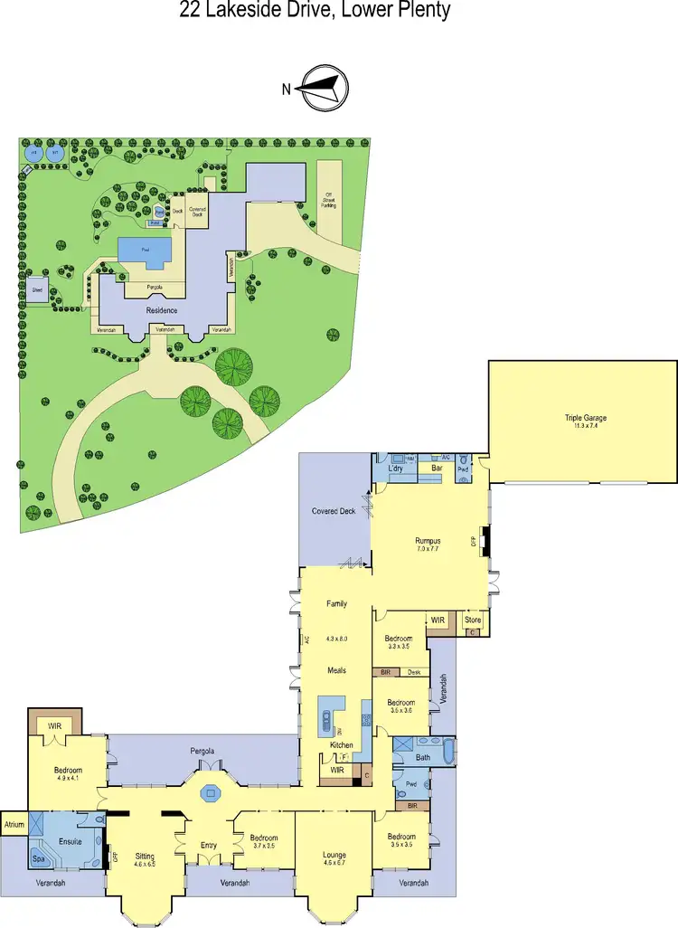 Floorplan of Homely house listing, 22 Lakeside Drive, Lower Plenty VIC 3093