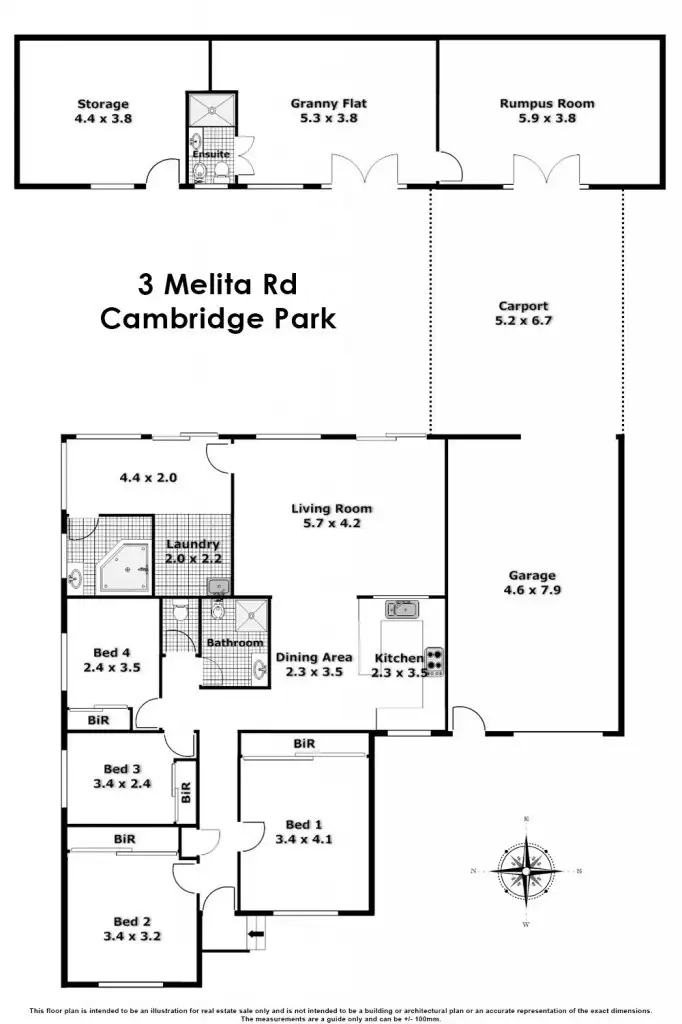 Floorplan of Homely house listing, 3 Melita Road, Cambridge Park NSW 2747