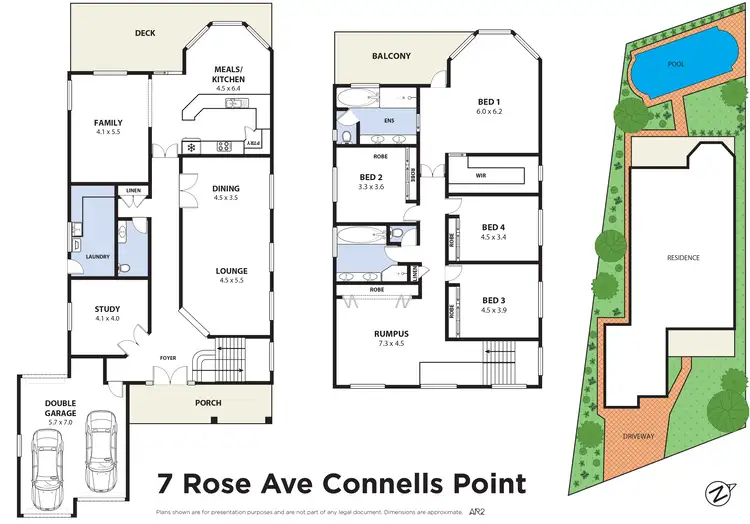 Floorplan of Homely house listing, 7 Rose Ave, Connells Point NSW 2221