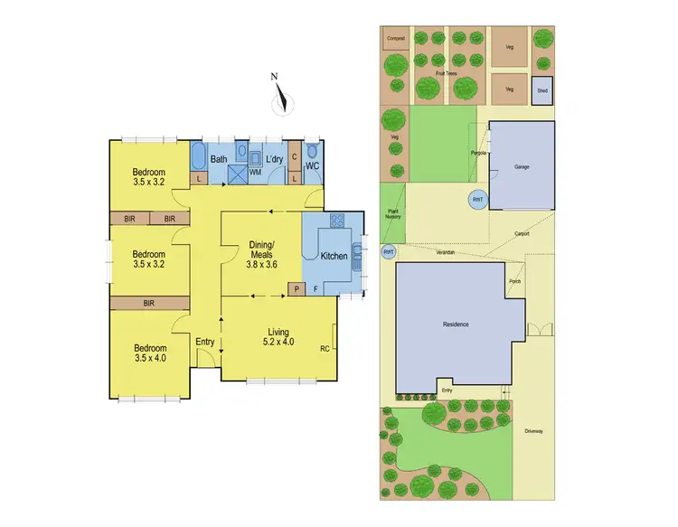 Floorplan of Homely house listing, 44 Pavo Street, Belmont VIC 3216