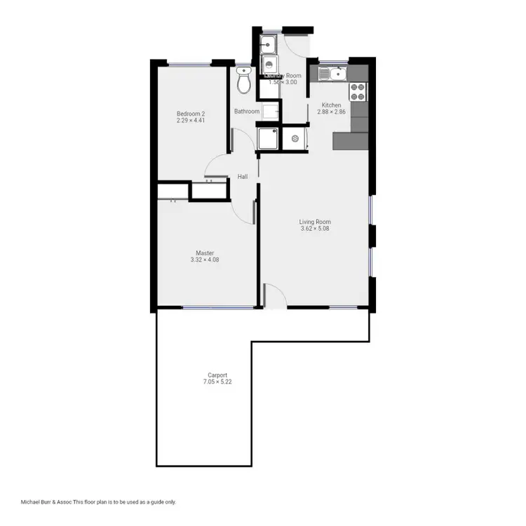 Floorplan of Homely unit listing, 2/1 Cambridge Court, Devonport TAS 7310