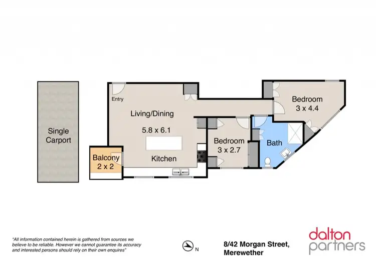 Floorplan of Homely unit listing, 8/42 Morgan Street, Merewether NSW 2291