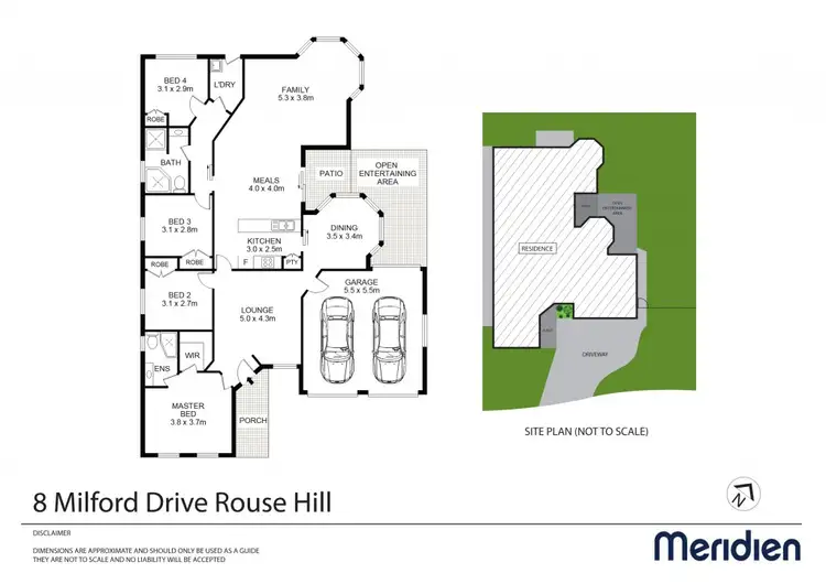 Floorplan of Homely house listing, 8 Milford Drive, Rouse Hill NSW 2155