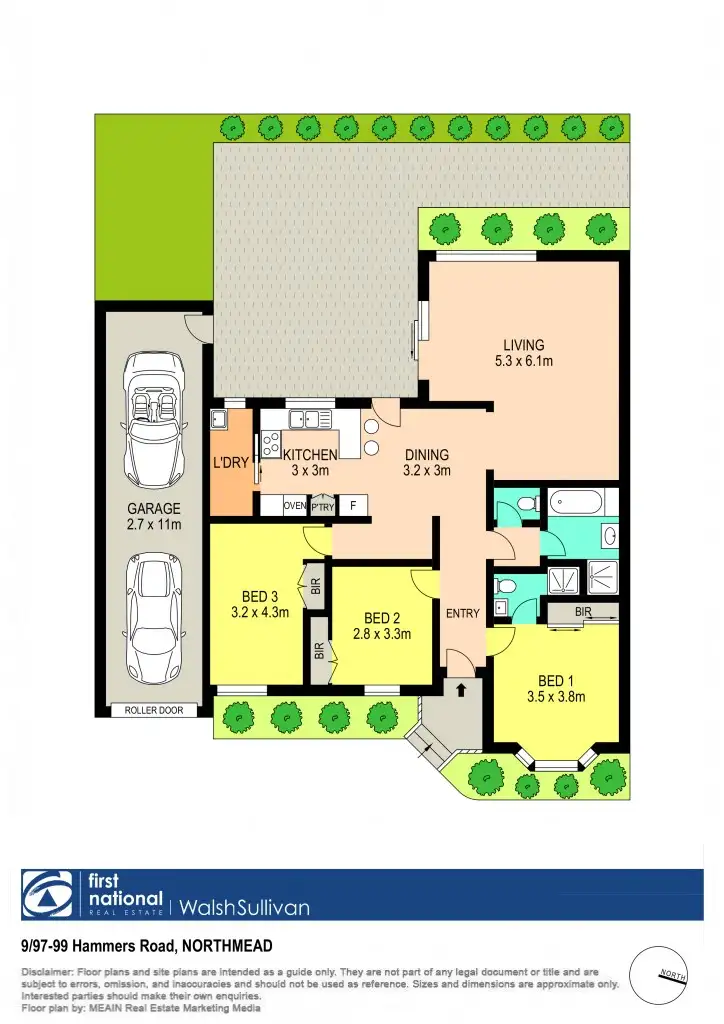 Floorplan of Homely villa listing, 9/97-99 Hammers Road, Northmead NSW 2152