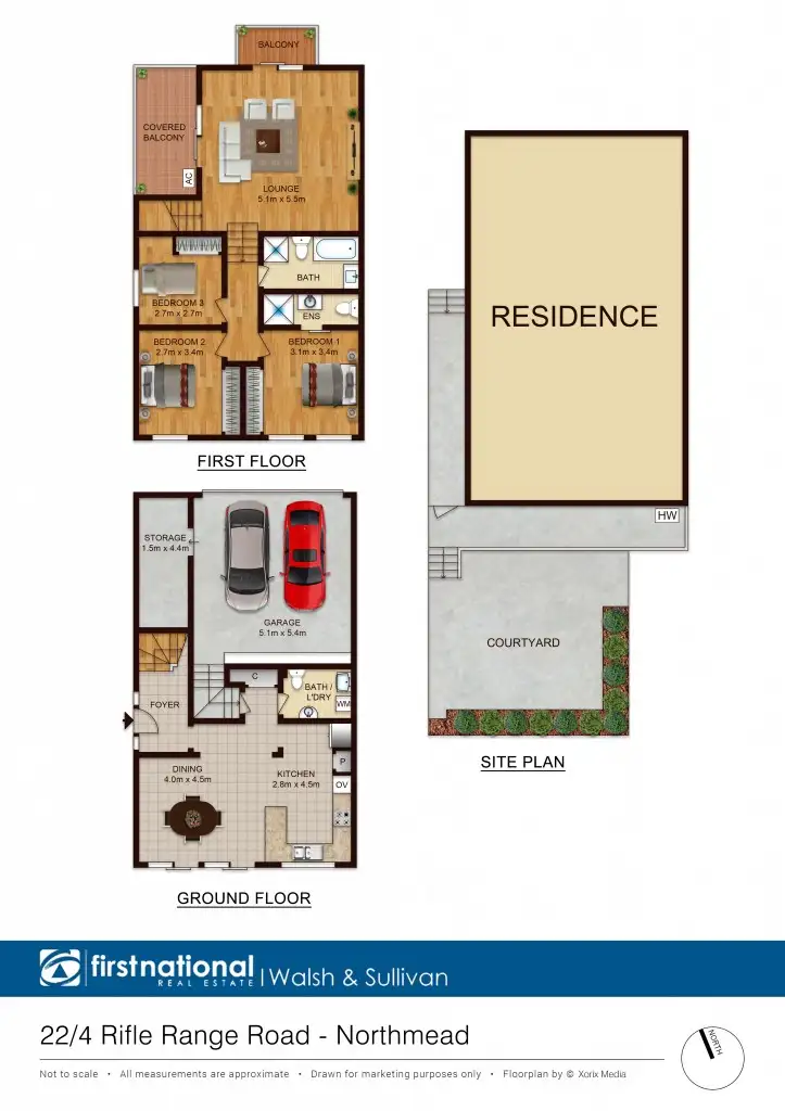 Floorplan of Homely townhouse listing, 22/4 Rifle Range Road, Northmead NSW 2152