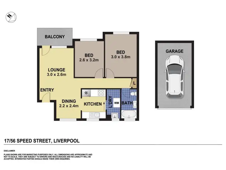 Floorplan of Homely unit listing, 17/56-58 Speed Street, Liverpool NSW 2170