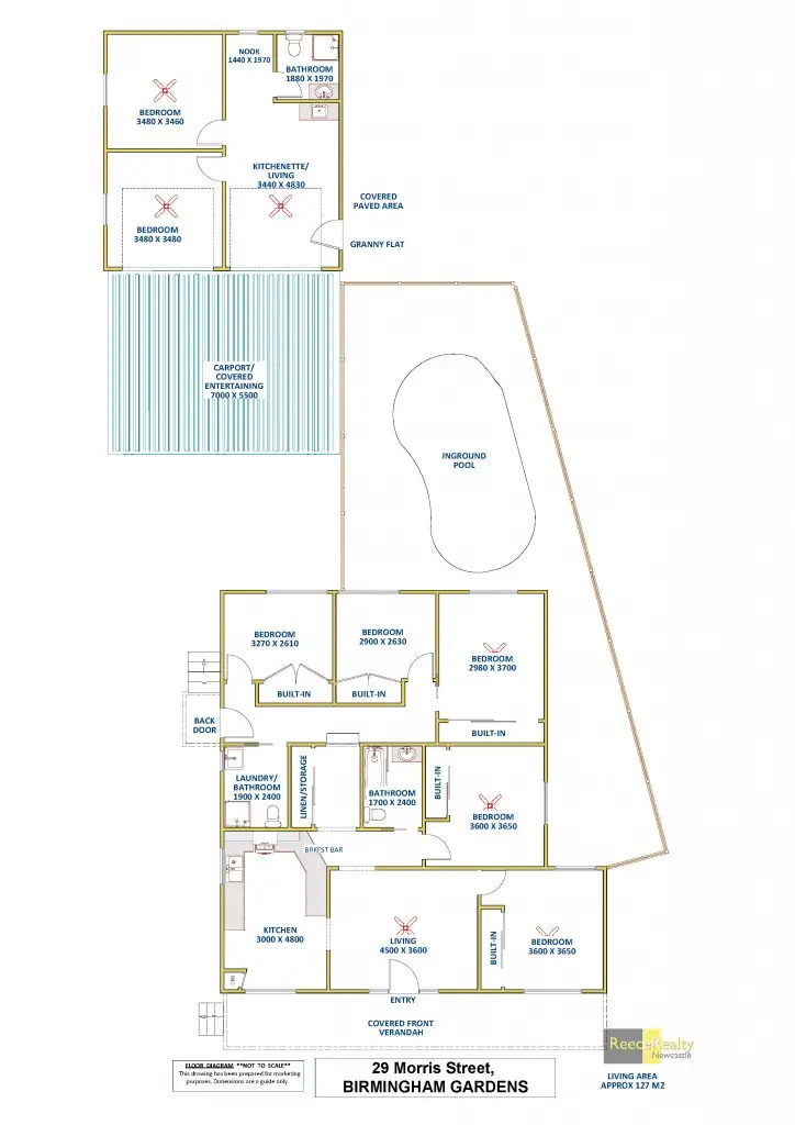 Floorplan of Homely house listing, 29 Morris Street, Birmingham Gardens NSW 2287