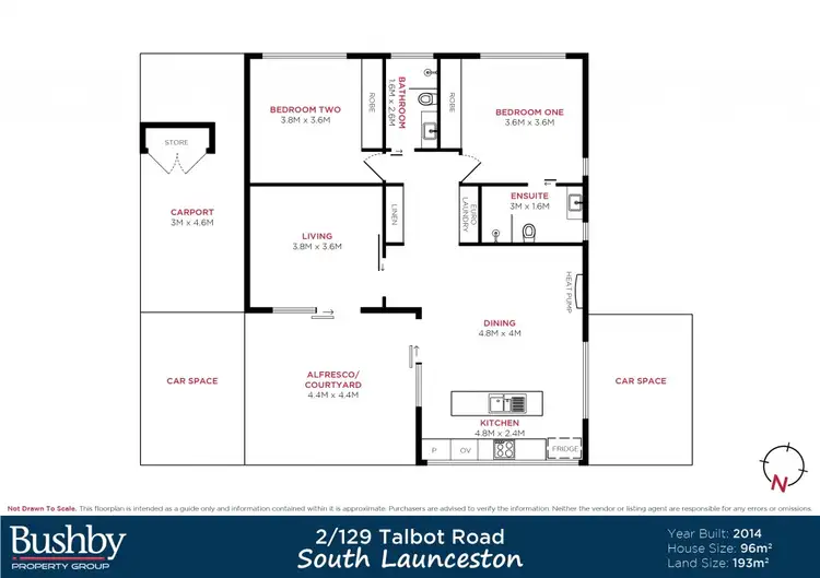 Floorplan of Homely villa listing, 2/129 Talbot Road, South Launceston TAS 7249