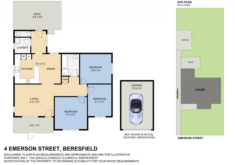 Floorplan of Homely house listing, 4 Emerson Street, Beresfield NSW 2322