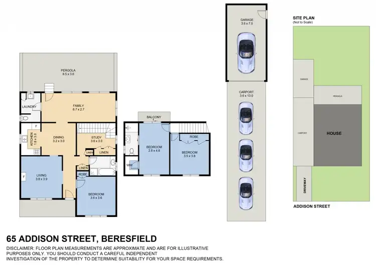 Floorplan of Homely house listing, 65 Addison Street, Beresfield NSW 2322