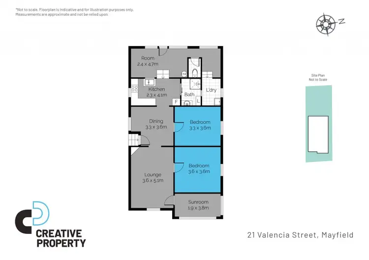 Floorplan of Homely house listing, 21 Valencia Street, Mayfield NSW 2304