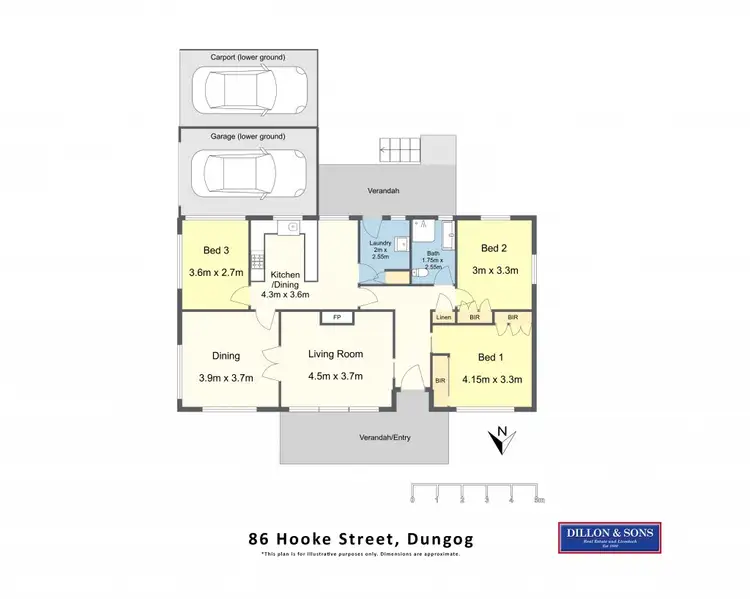 Floorplan of Homely house listing, 86 Hooke Street, Dungog NSW 2420