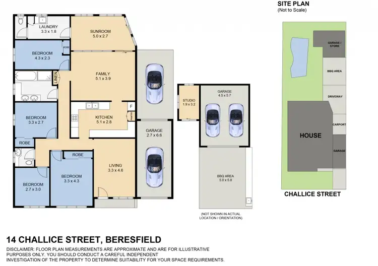 Floorplan of Homely house listing, 14 Challice Street, Beresfield NSW 2322