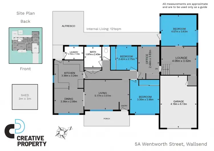 Floorplan of Homely house listing, 5a Wentworth Street, Wallsend NSW 2287