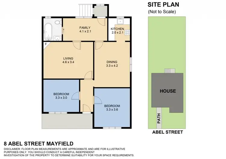 Floorplan of Homely house listing, 8 Abel Street, Mayfield NSW 2304