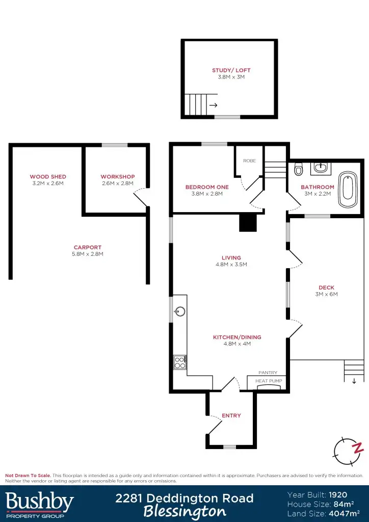 Floorplan of Homely house listing, 2281 Deddington Road, Blessington TAS 7212