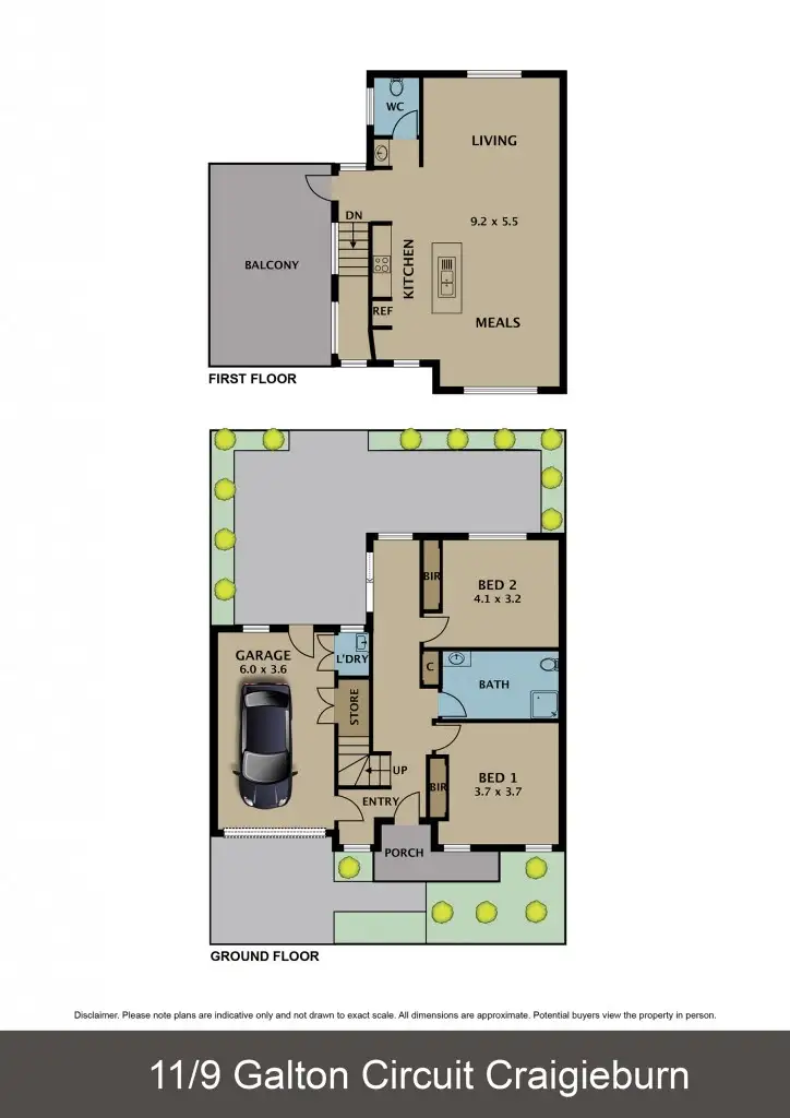 Floorplan of Homely townhouse listing, 11/9 Galton Circuit, Craigieburn VIC 3064