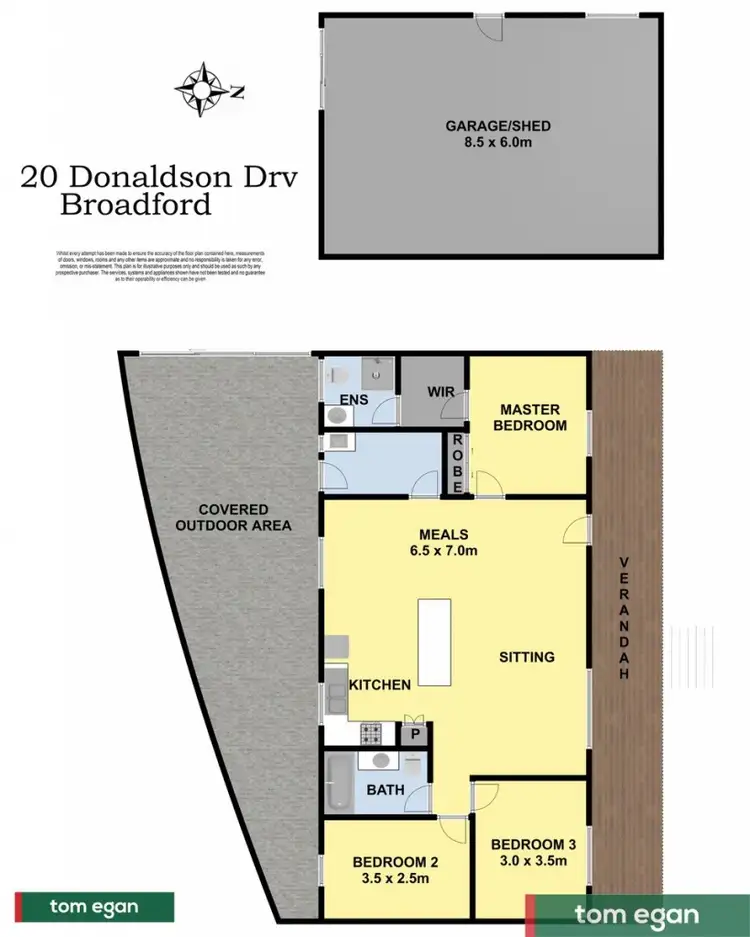 Floorplan of Homely house listing, 20 Donaldson Drive, Broadford VIC 3658