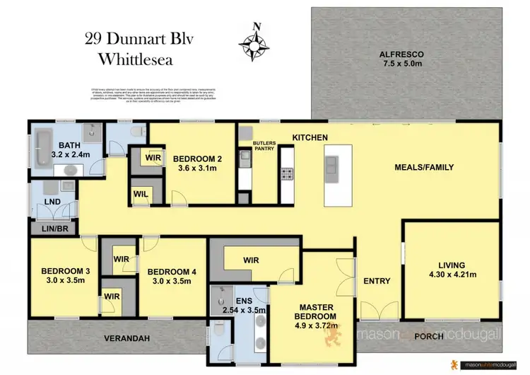 Floorplan of Homely house listing, 29 Dunnart Boulevard, Whittlesea VIC 3757