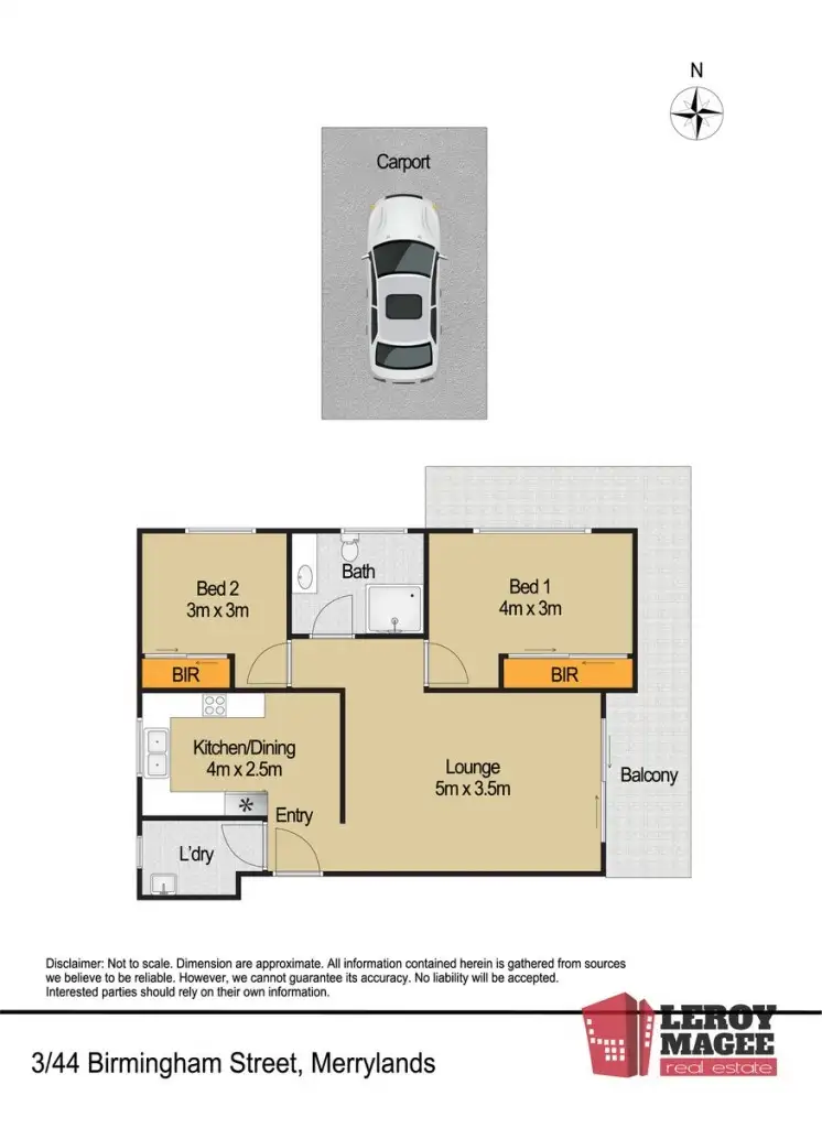 Floorplan of Homely apartment listing, 3/44 Birmingham Street, Merrylands NSW 2160