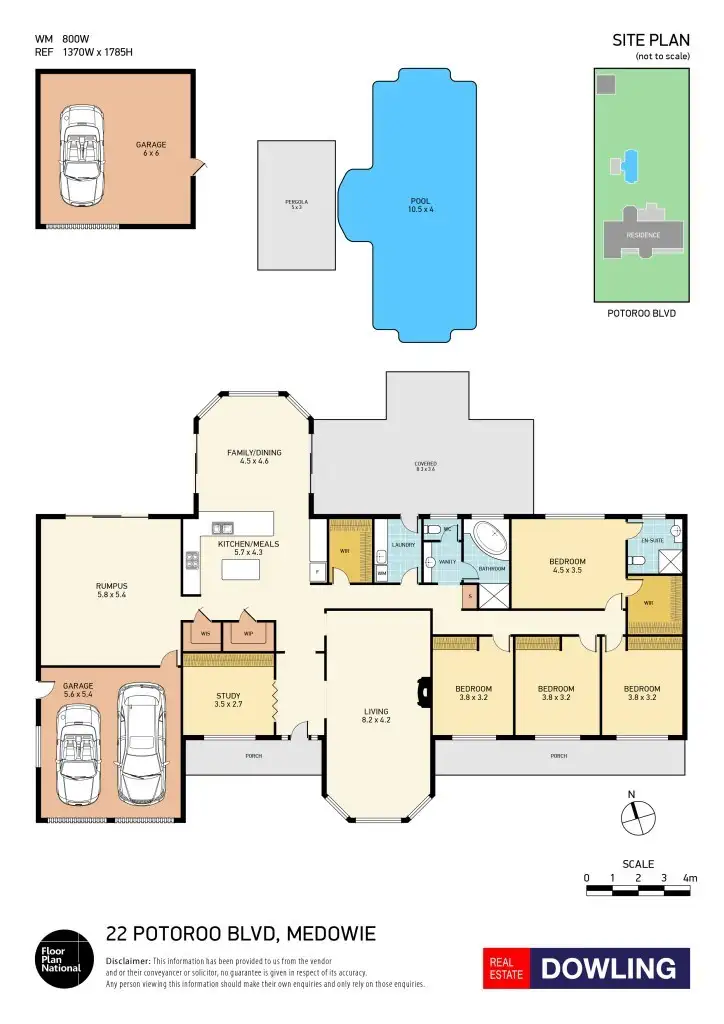 Floorplan of Homely house listing, 22 Potoroo Blvd, Medowie NSW 2318