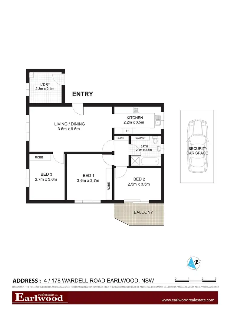 Floorplan of Homely apartment listing, 4/178 Wardell Road, Earlwood NSW 2206