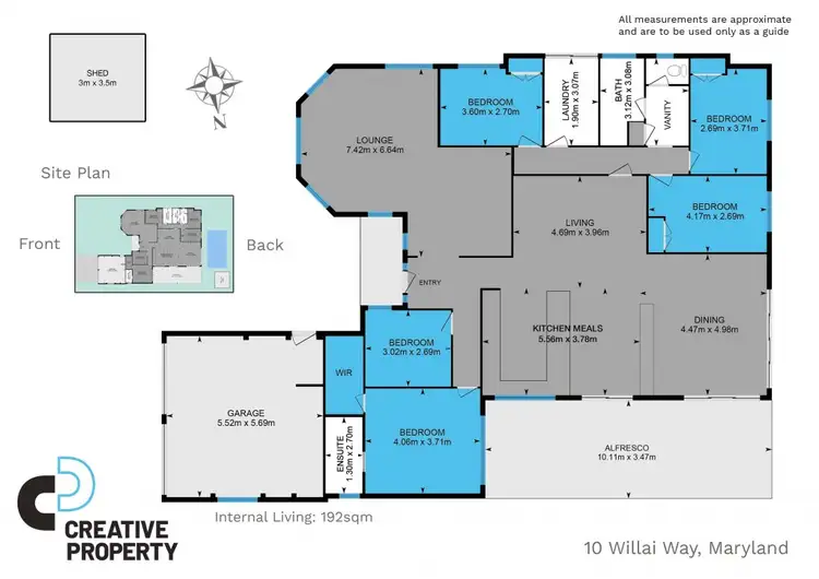 Floorplan of Homely house listing, 10 Willai Way, Maryland NSW 2287