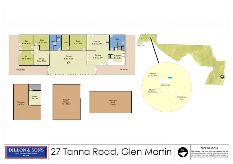 Floorplan of Homely rural property listing, 27 Tanna Road, Glen Martin Via, Clarence Town NSW 2321