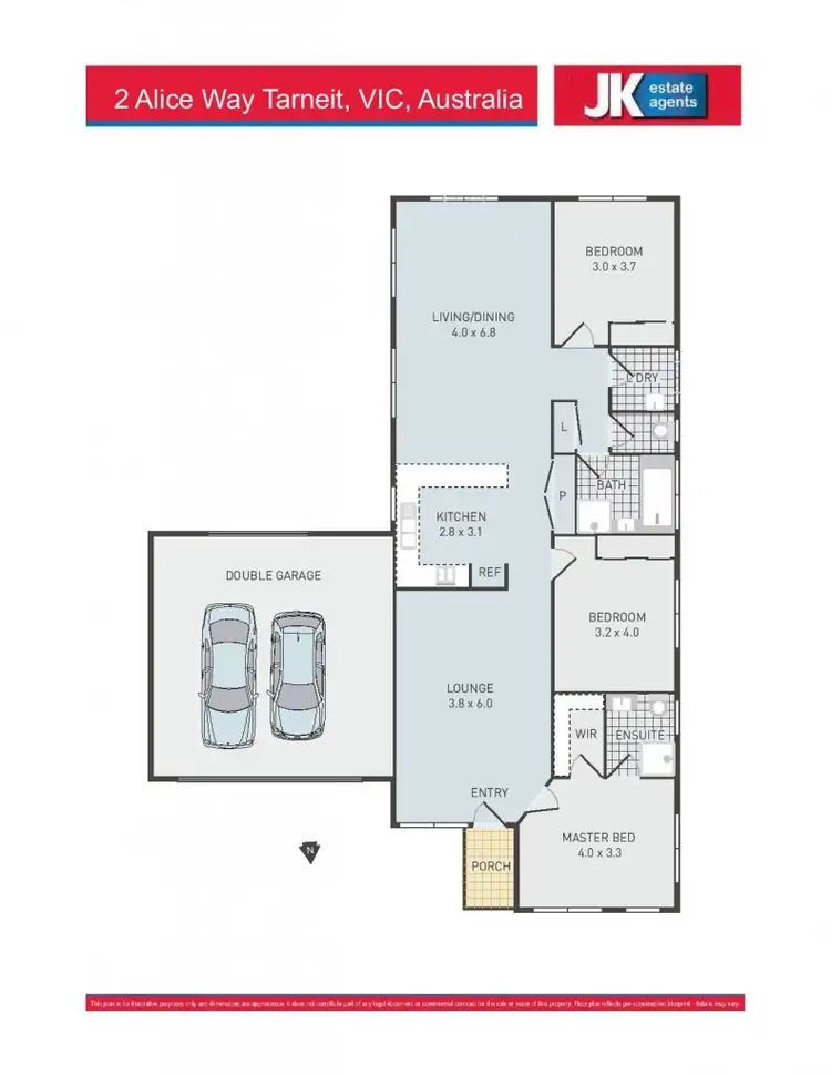 Floorplan of Homely house listing, 2 Alice Way, Tarneit VIC 3029