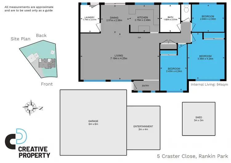 Floorplan of Homely house listing, 5 Craster Close, Rankin Park NSW 2287