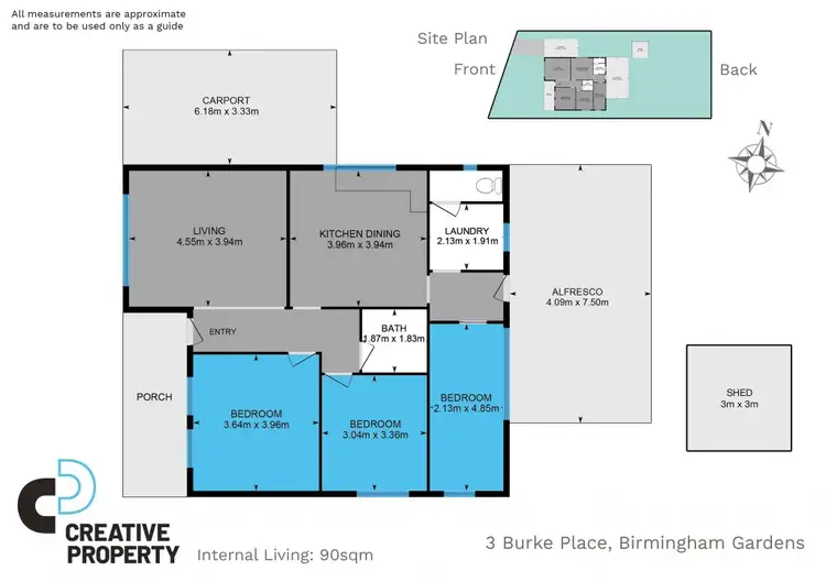 Floorplan of Homely house listing, 3 Burke Place, Birmingham Gardens NSW 2287