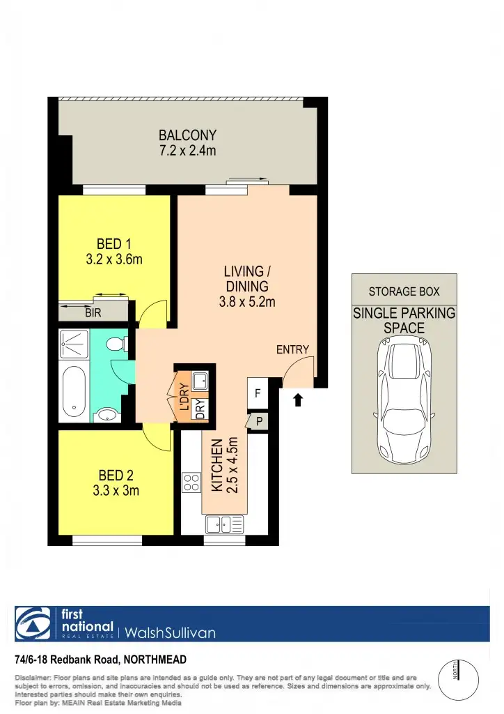 Floorplan of Homely unit listing, 74/6-18 Redbank Road, Northmead NSW 2152