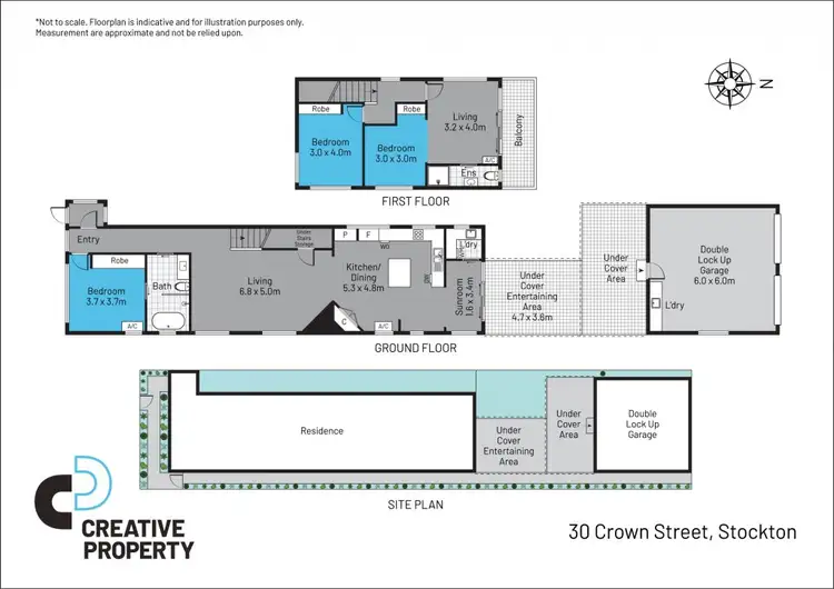 Floorplan of Homely house listing, 30 Crown Street, Stockton NSW 2295