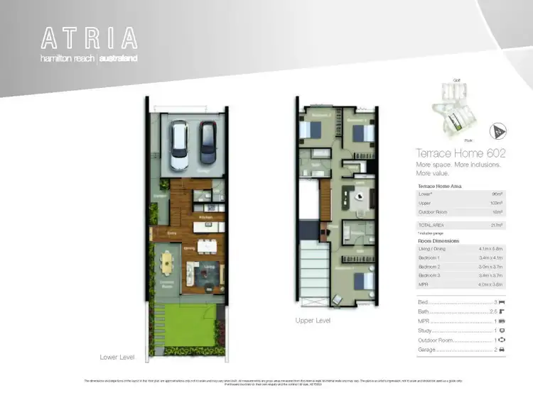 Floorplan of Homely townhouse listing, 602/12 Parkside Circuit, Hamilton QLD 4007