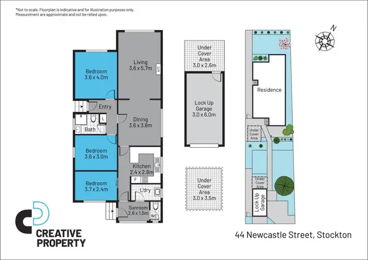 Floorplan of Homely house listing, 44 Newcastle Street, Stockton NSW 2295