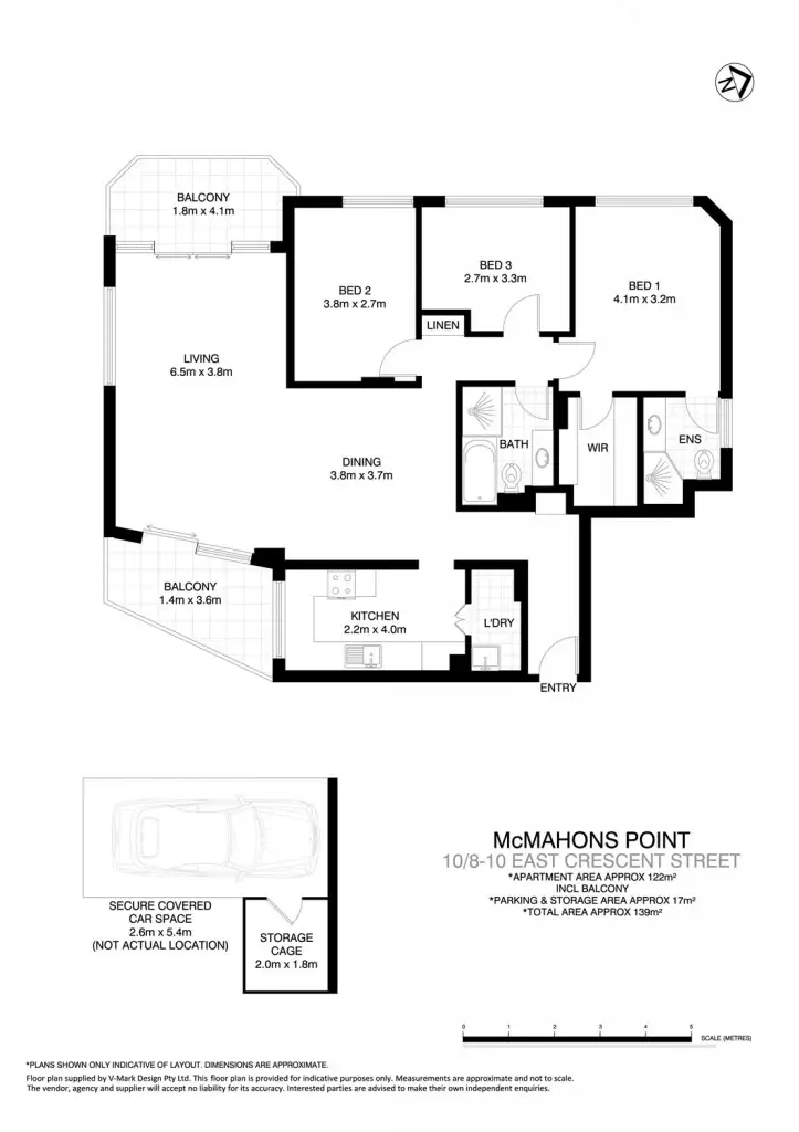 Floorplan of Homely apartment listing, 10/8-10 East Crescent St, Mcmahons Point NSW 2060
