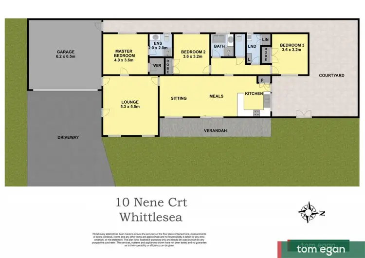 Floorplan of Homely house listing, 10 Nene Court, Whittlesea VIC 3757