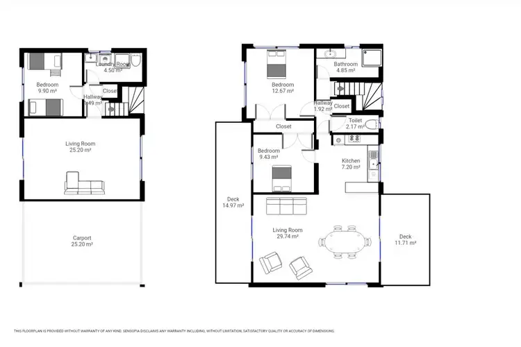 Floorplan of Homely house listing, 64 MERCURY DRIVE, Venus Bay VIC 3956