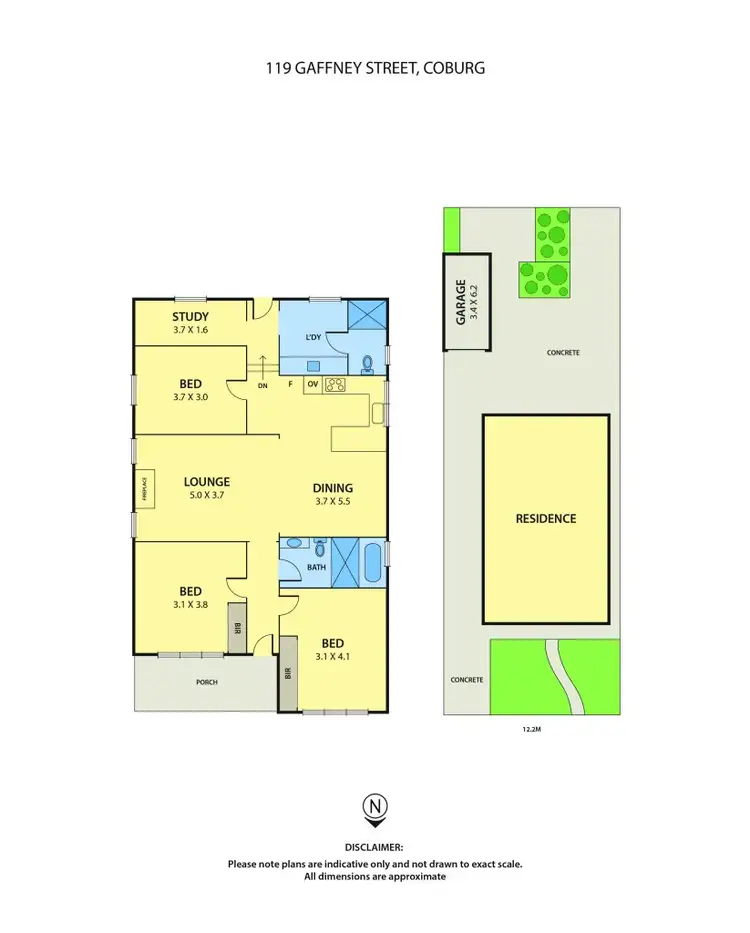 Floorplan of Homely house listing, 119 Gaffney Street, Coburg VIC 3058