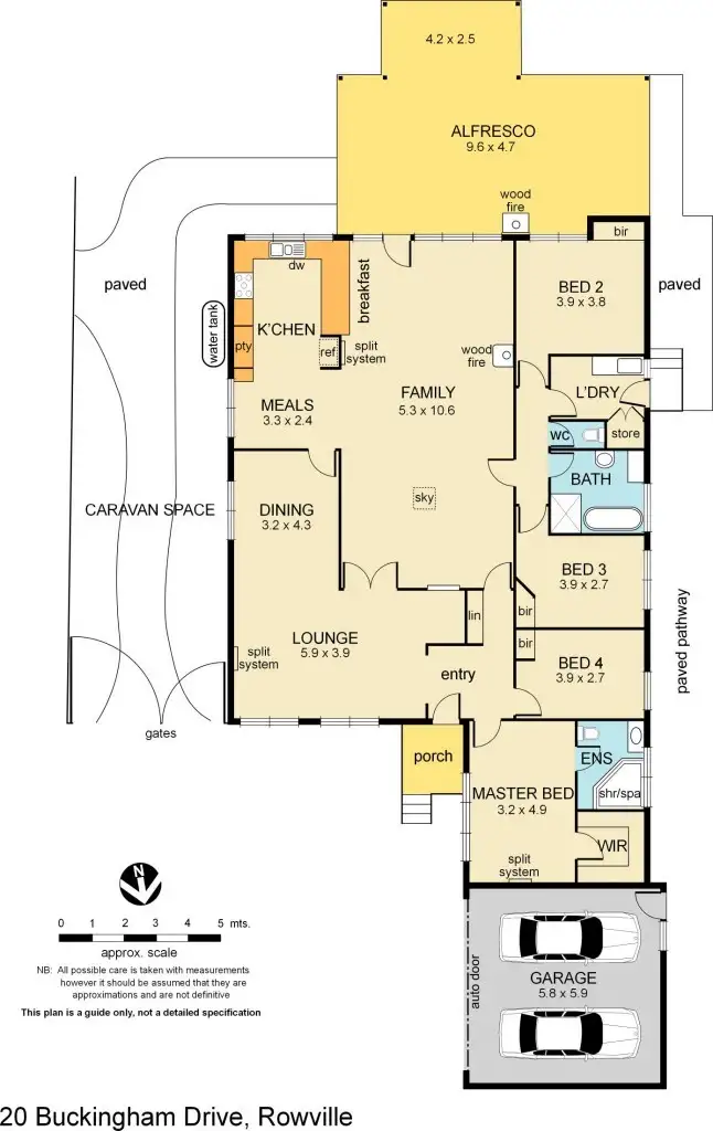 Floorplan of Homely house listing, 20 Buckingham Drive, Rowville VIC 3178