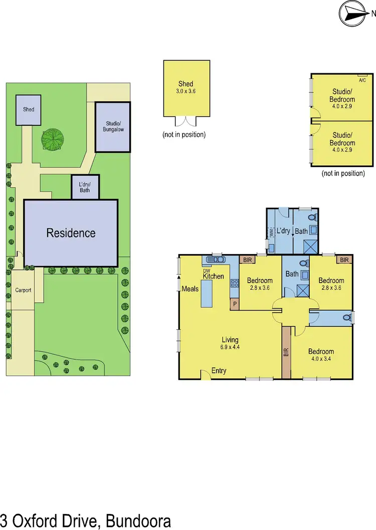 Floorplan of Homely house listing, 3 Oxford Drive, Bundoora VIC 3083