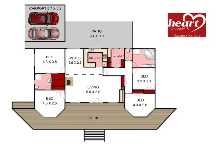 Floorplan of Homely house listing, 3 Harpley Court, Longford VIC 3851