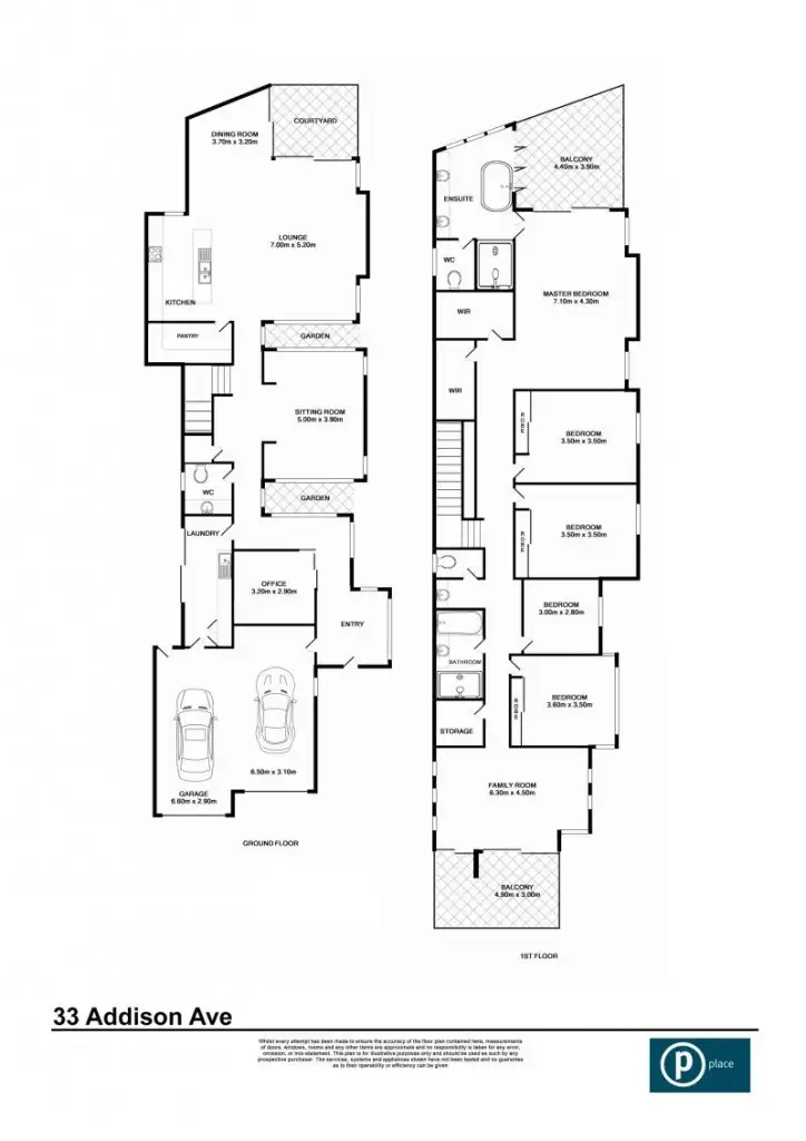 Floorplan of Homely house listing, 33 Addison Avenue, Bulimba QLD 4171
